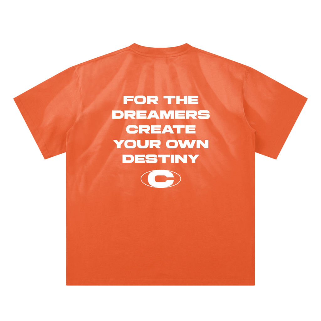 DREAMERS TEE - ORANGE WAVE