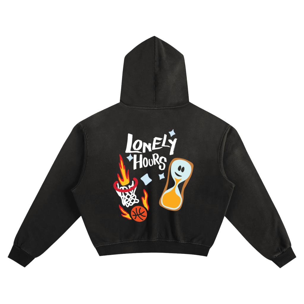 THE HOURGLASS HOODIE - BLACK