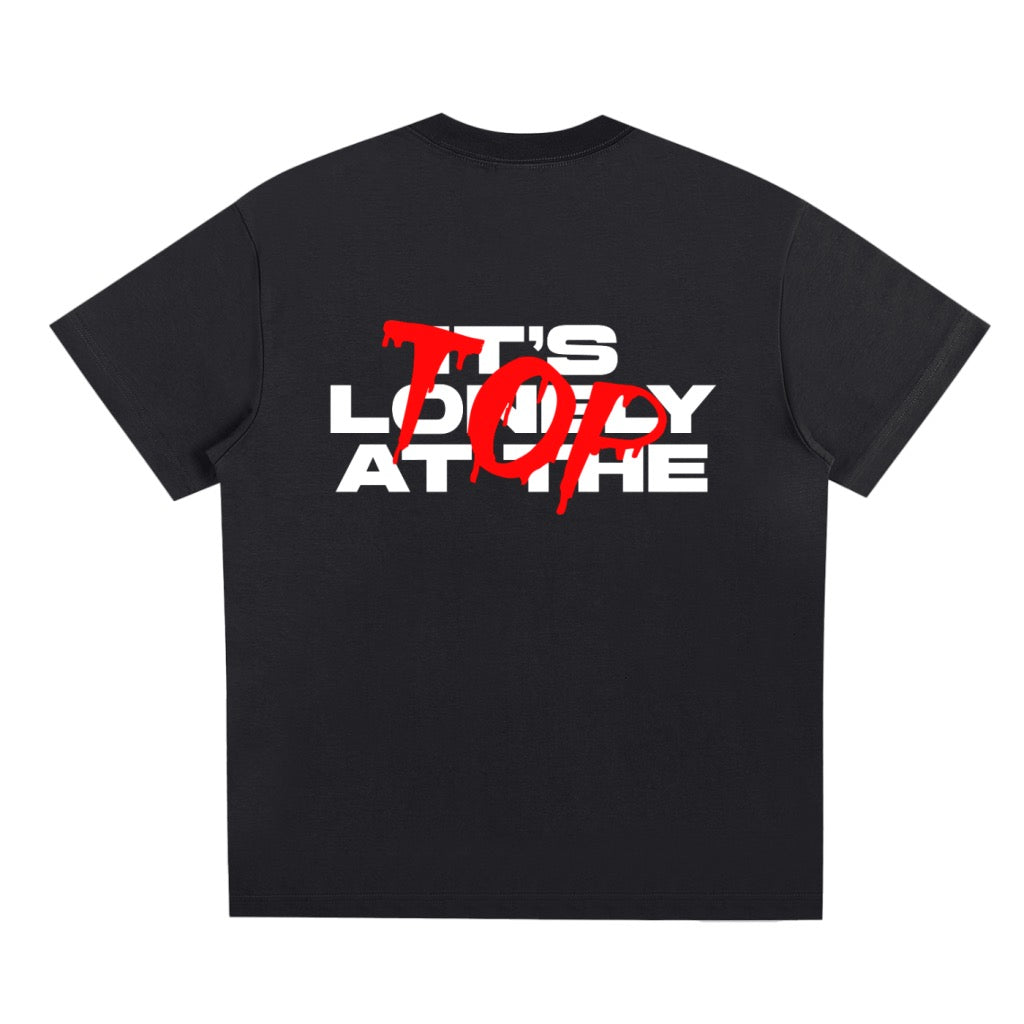 AT THE TOP TEE - BLACK